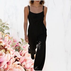 PrettyLittleThing Black Wide-Leg Jumpsuit